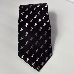 Men's All‎ About Pink Breast Cancer Patterned Tie